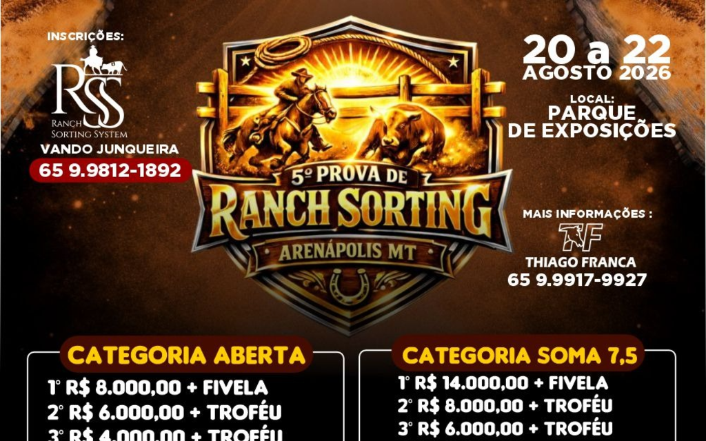 5ª Prova Ranch Sorting Arenápolis