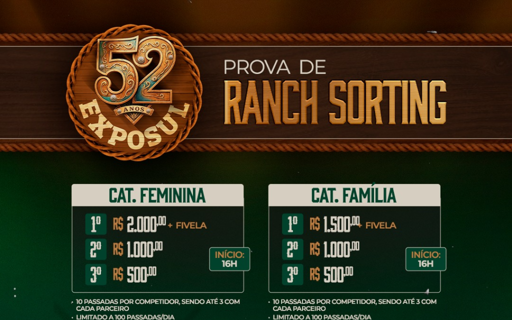 52ª PROVA DE RANCH SORTING